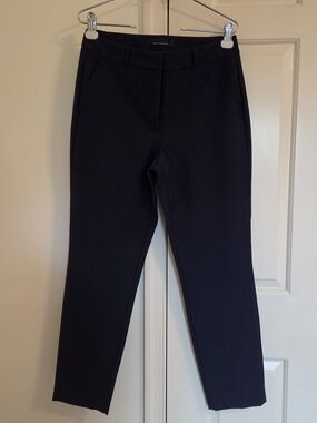 White House Black Market Navy Straight-Leg Dress Pants